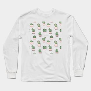 Cacti pattern Long Sleeve T-Shirt